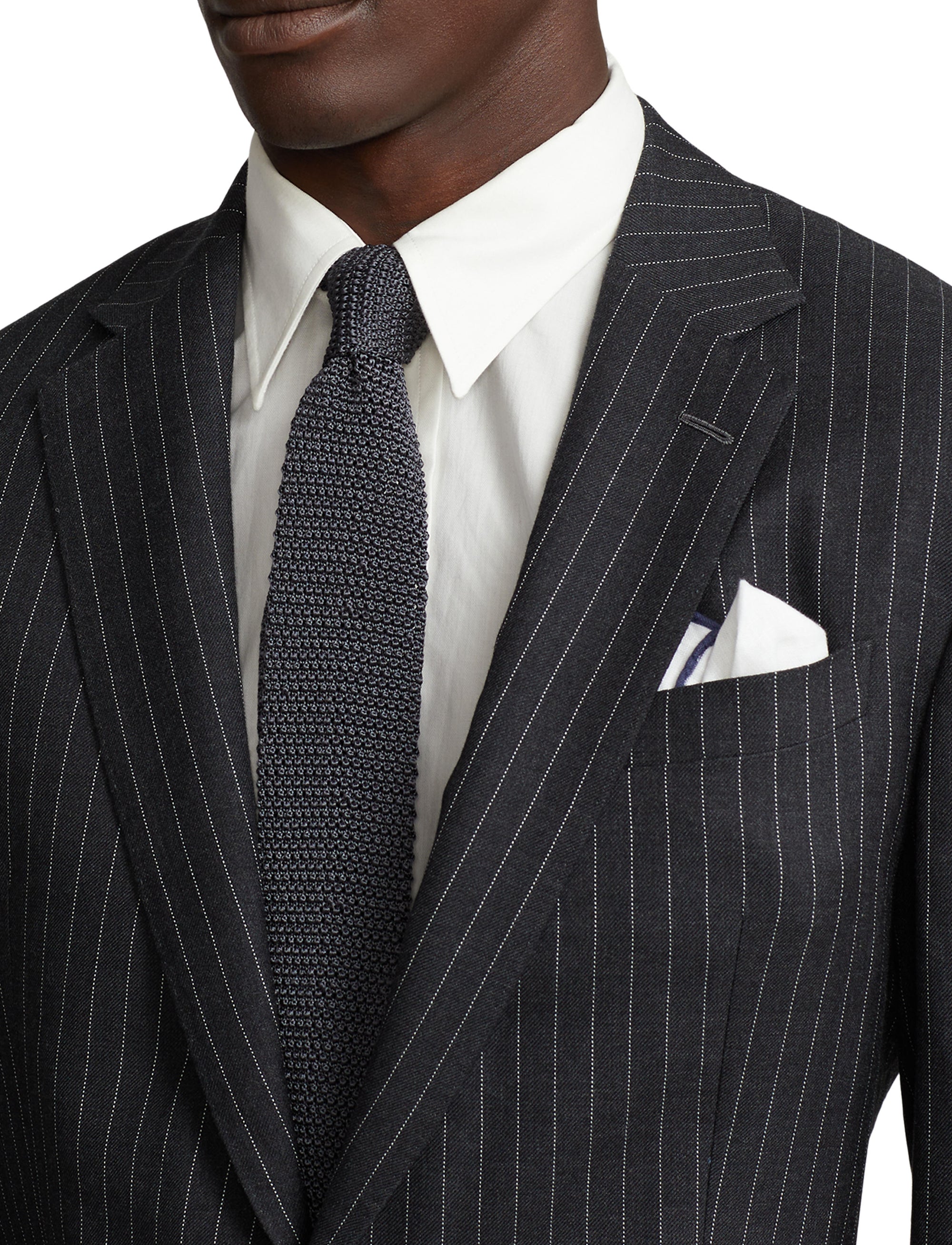 Kent wool suit - Dark Grey & Cream