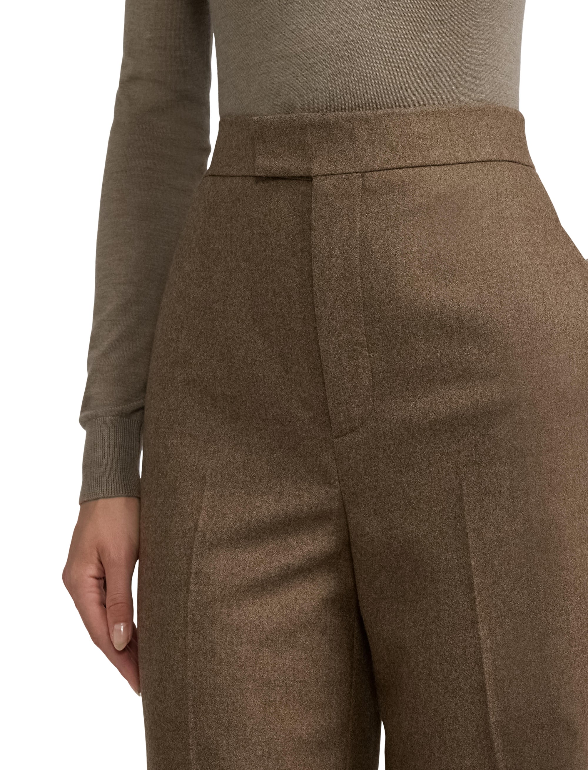 Dean wool trousers - Taupe
