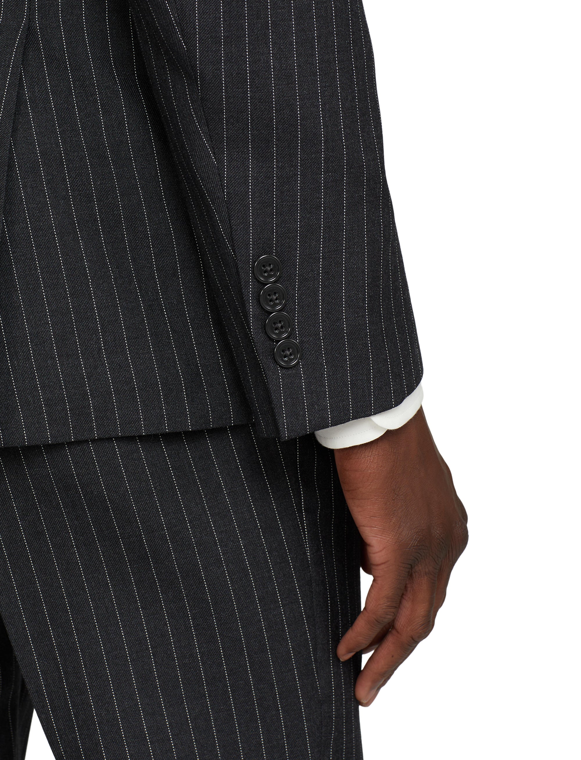 Kent wool suit - Dark Grey & Cream