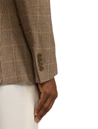 Veste de costume Kent prince-de-galles en laine - Cream, Light Brown & Multicolore