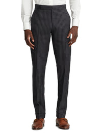 Kent wool suit - Dark Grey & Cream