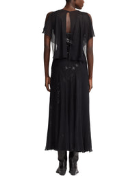 Robe Romaine en soie - Black