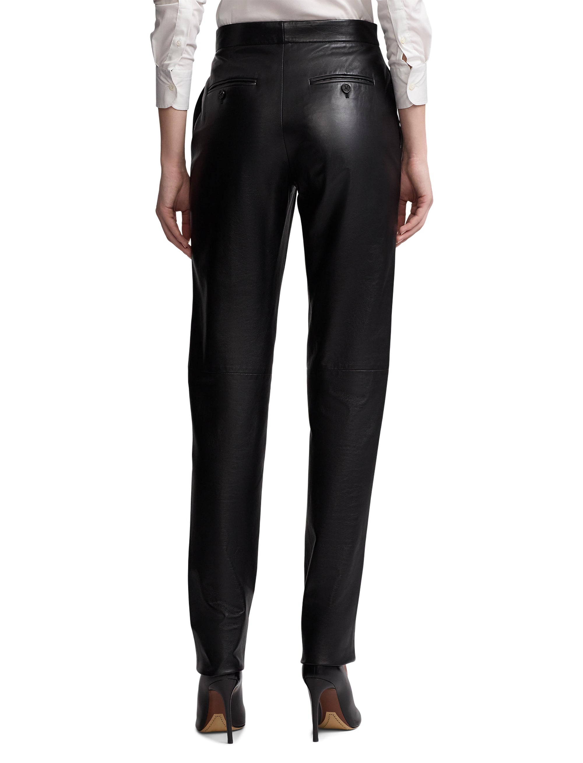 Pantalon Karly en cuir - Black