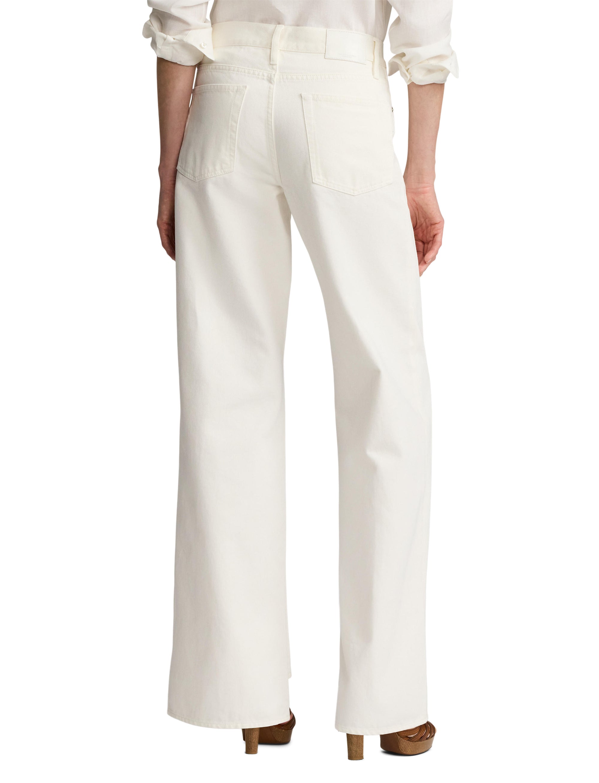 Mercer Relaxed Fit Wide Leg Jeans - Glacial White
