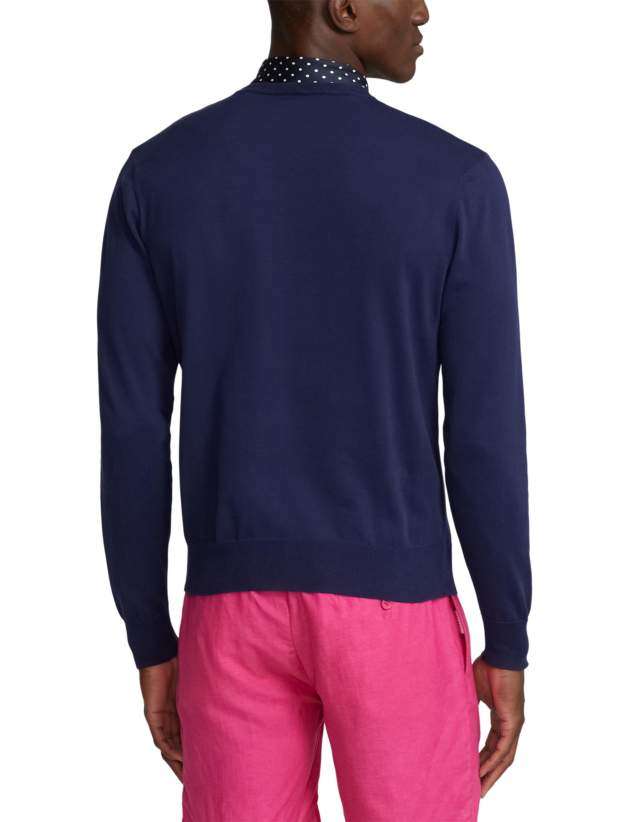 Pull col rond en coton - Spring Navy