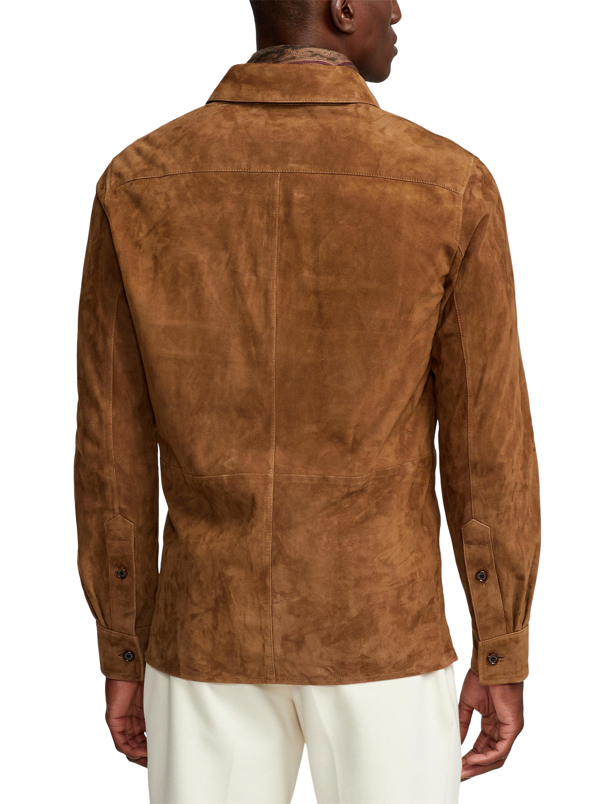 Surchemise résistante à l'eau en daim - Chestnut Brown