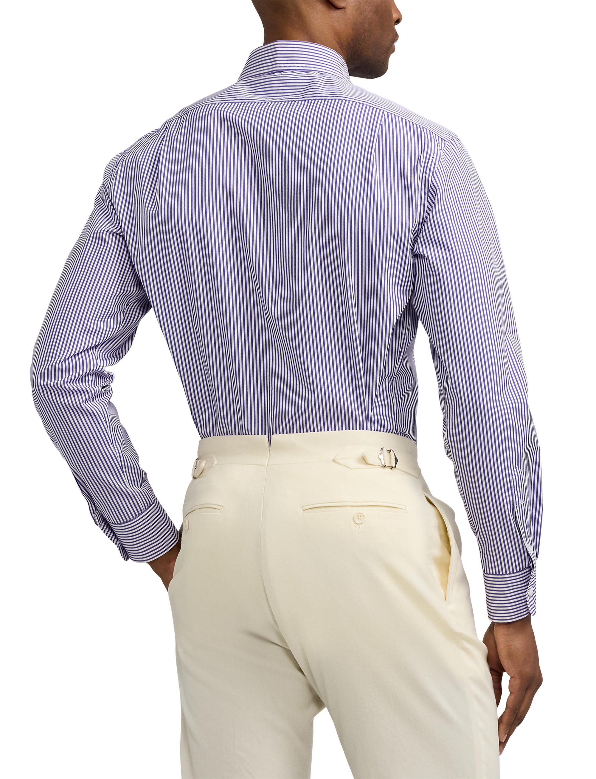 Bengal stripe poplin shirt - Prism Violet