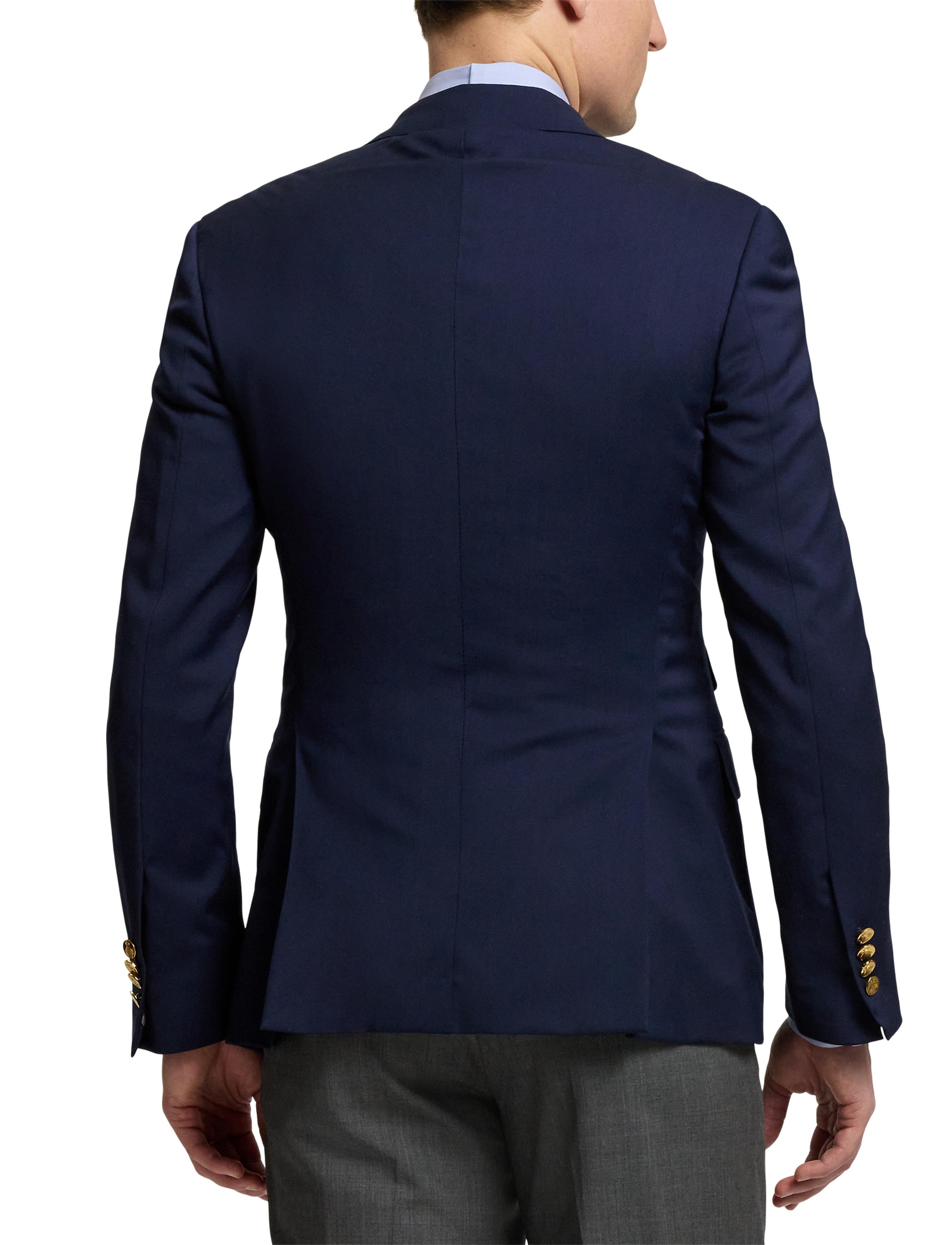 Gregory twill blazer with notched lapels - Navy