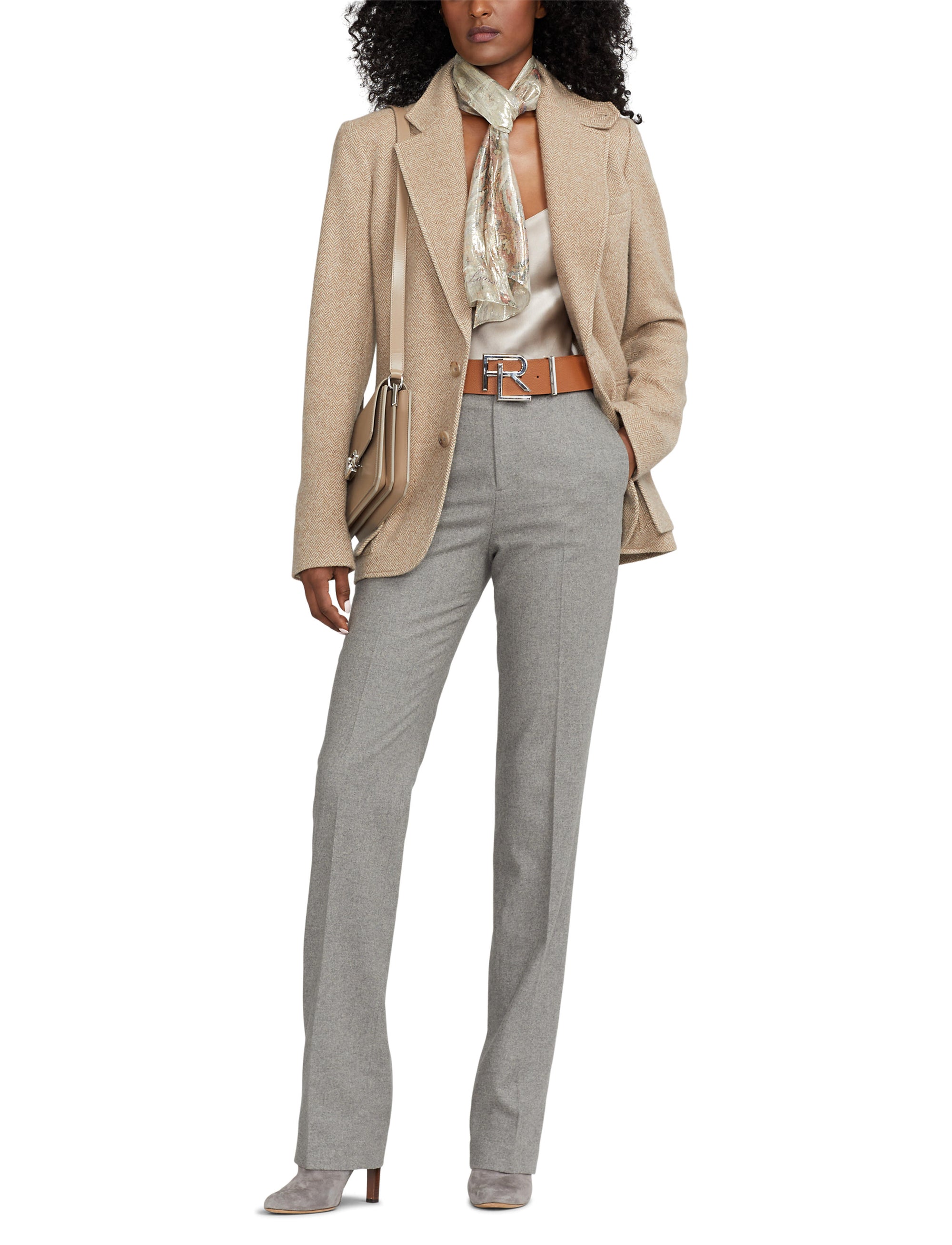 Caraco Annelia charmeuse de soie délavée - Taupe Grey