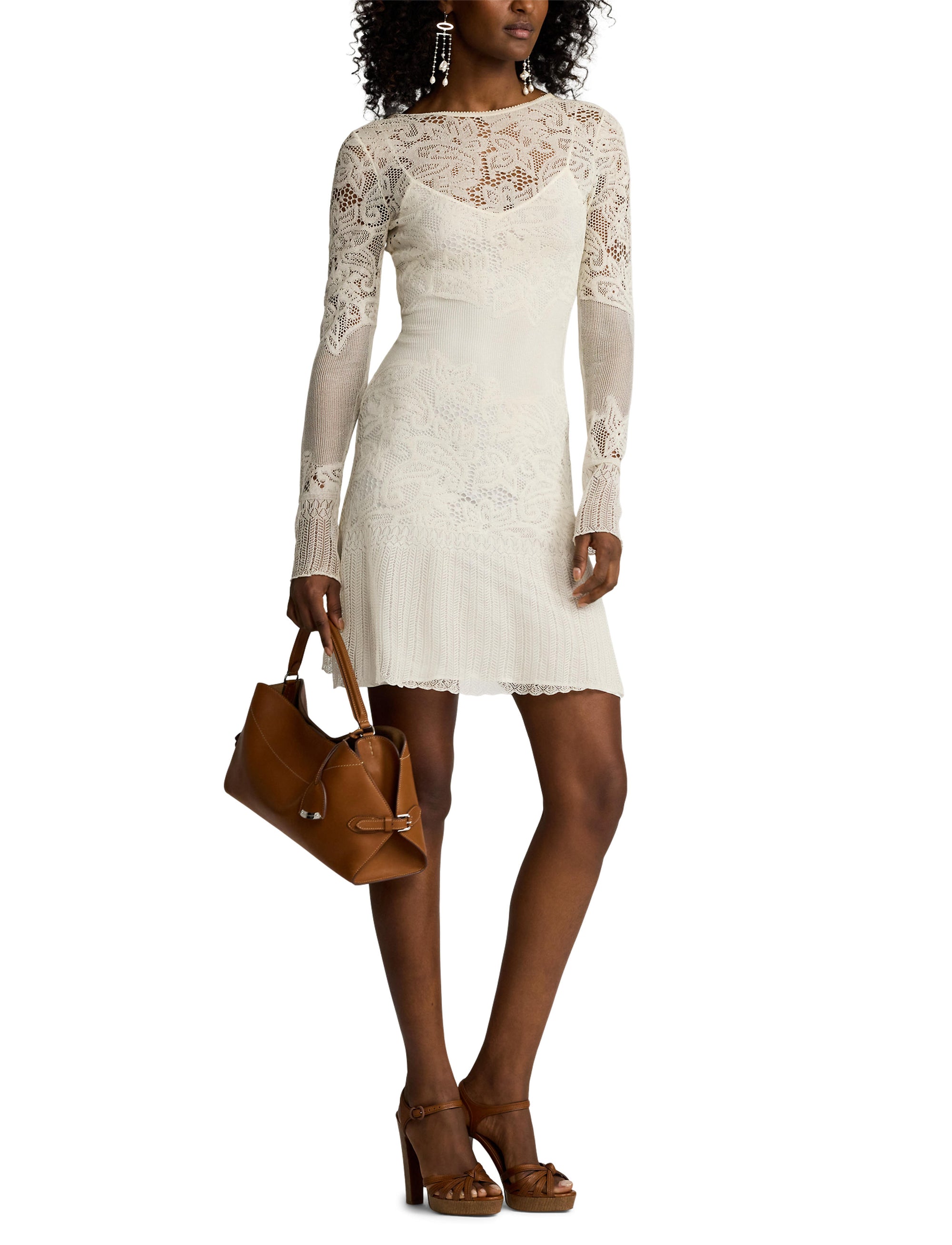 Robe-pull en soie - Lux Cream