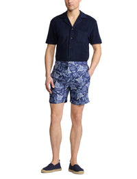 Riviera safari shirt in terry fleece - Classic Chairman Navy