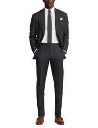 Kent wool suit - Dark Grey & Cream