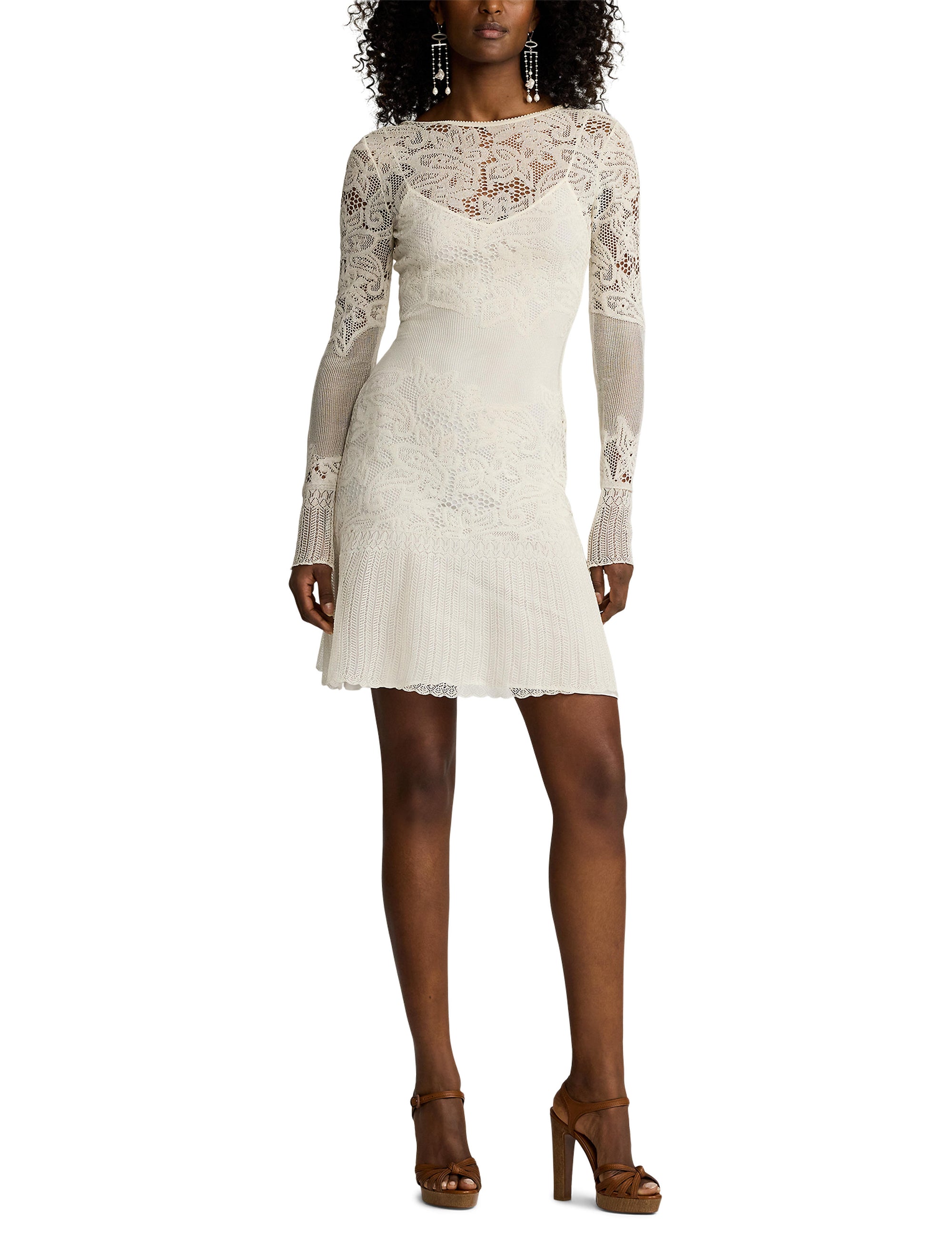Robe-pull en soie - Lux Cream