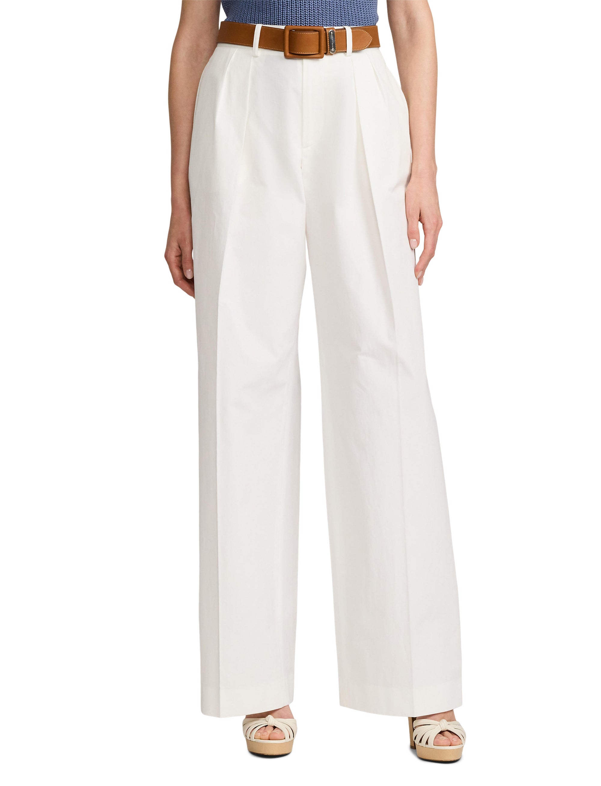 Jody trousers in washed cotton - White