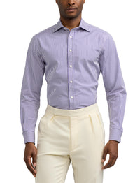Bengal stripe poplin shirt - Prism Violet