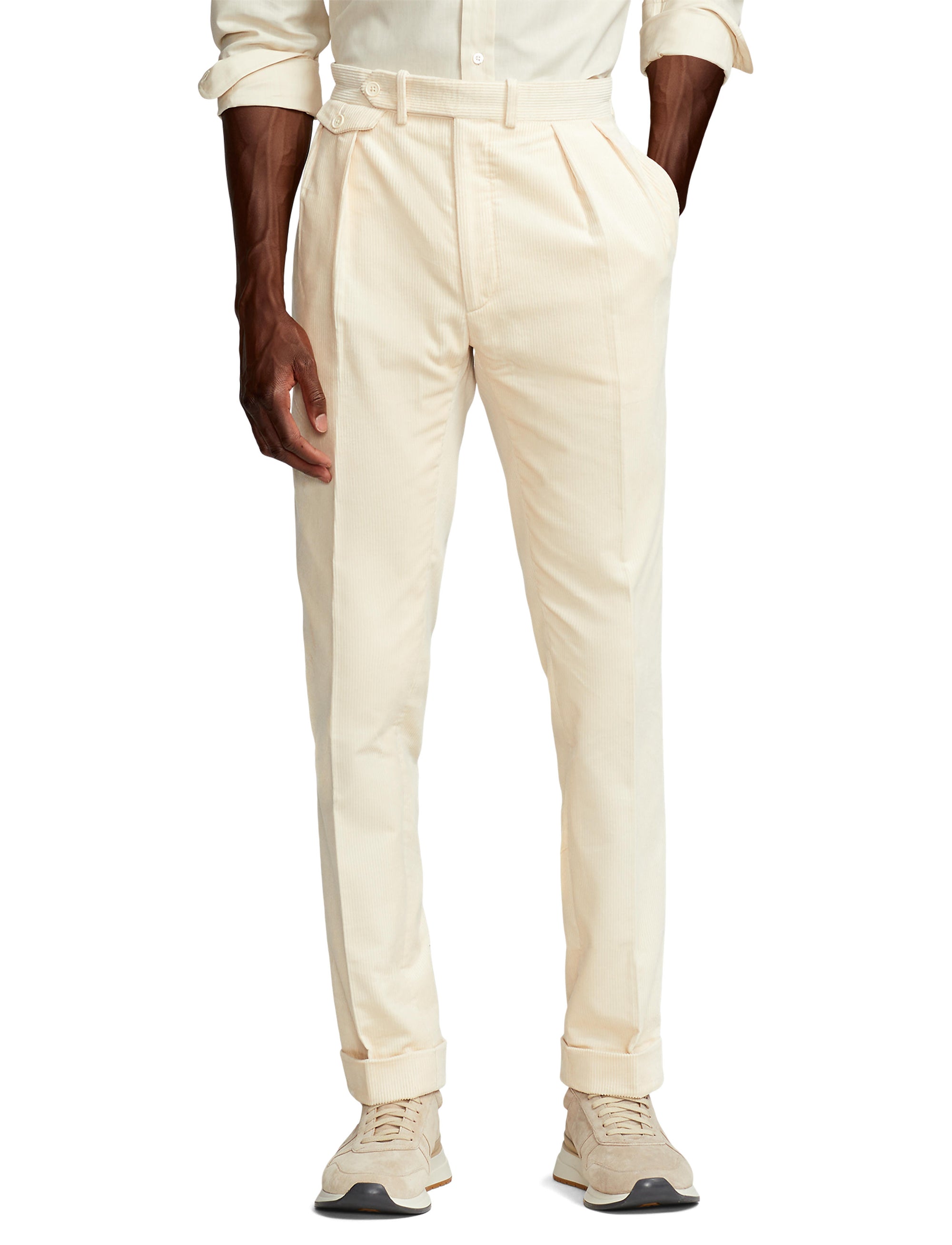 Pantalon Gregory en velours côtelé - Classic Cream