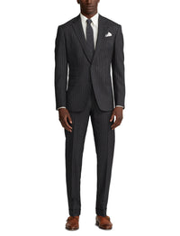 Kent wool suit - Dark Grey & Cream