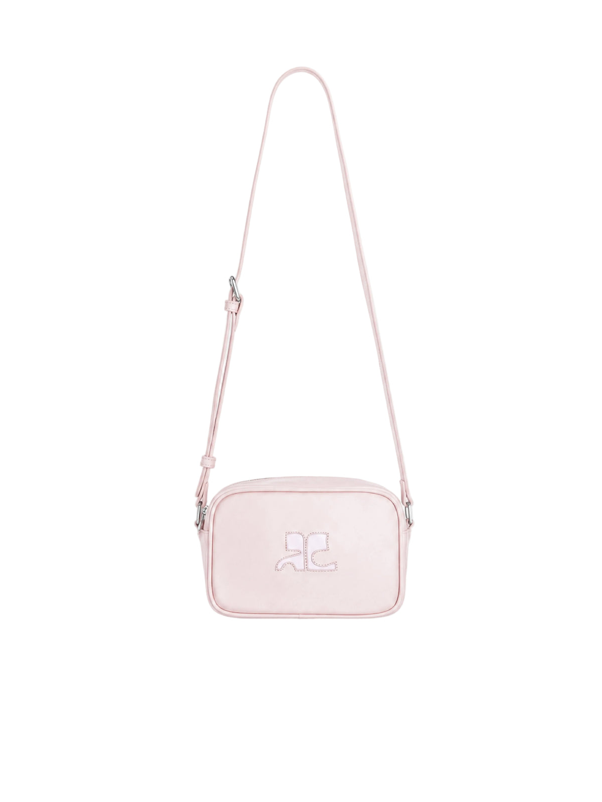 Sac camera AC logo Réédition en cuir - Pale Pink
