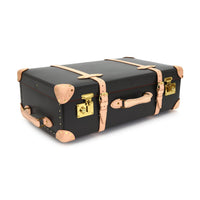 Grand bagage de soute Safari 2 roues - Marron & Naturel & Or