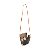 Sac messager Safari - Marron & Naturel & Or