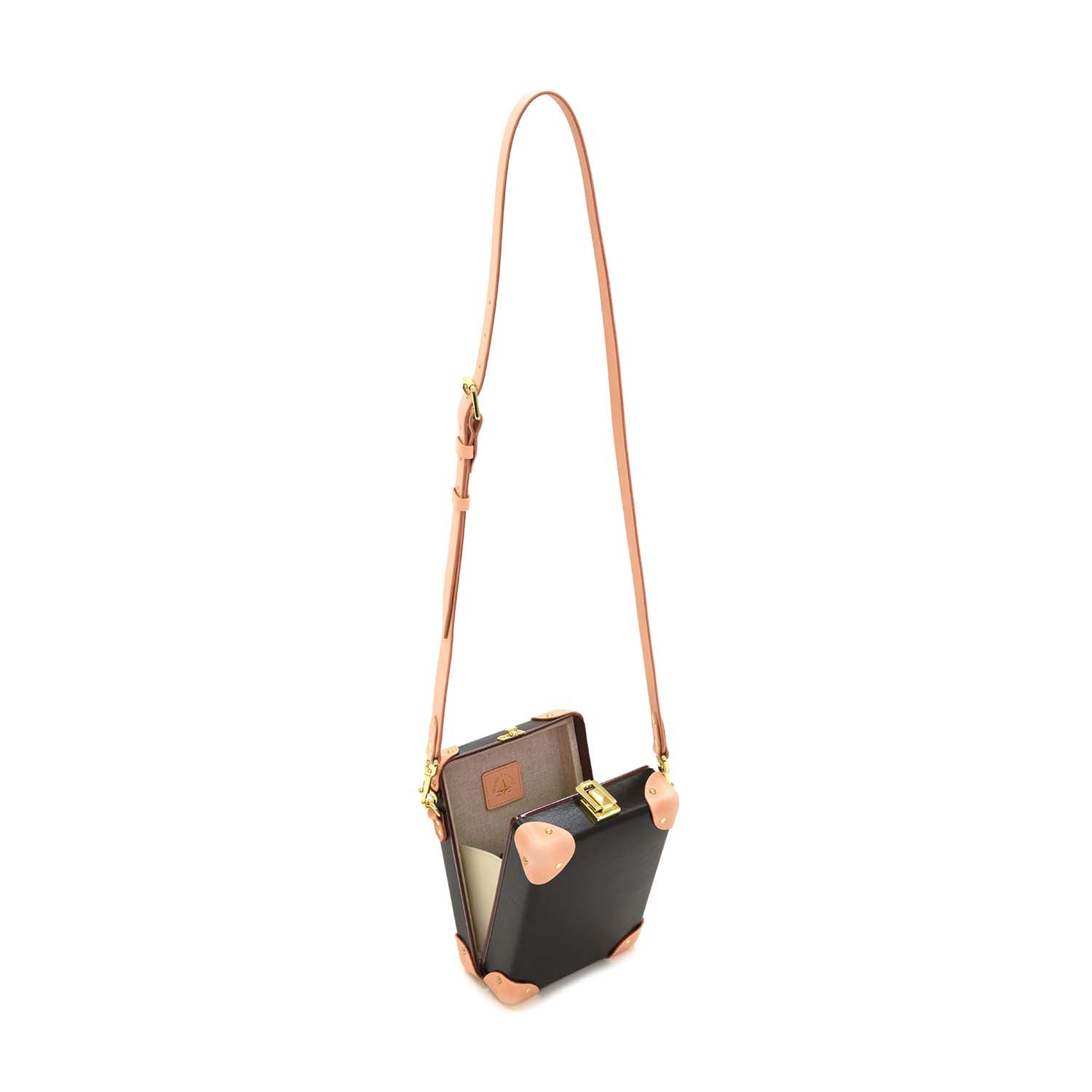 Sac messager Safari - Marron & Naturel & Or