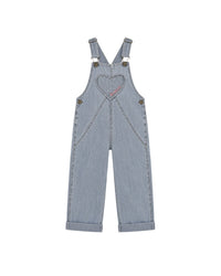Salopette June en coton - Chambray Gris