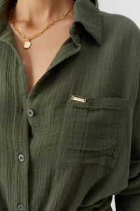 Robe chemise Sara - Olive