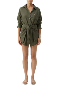 Robe chemise Sara - Olive