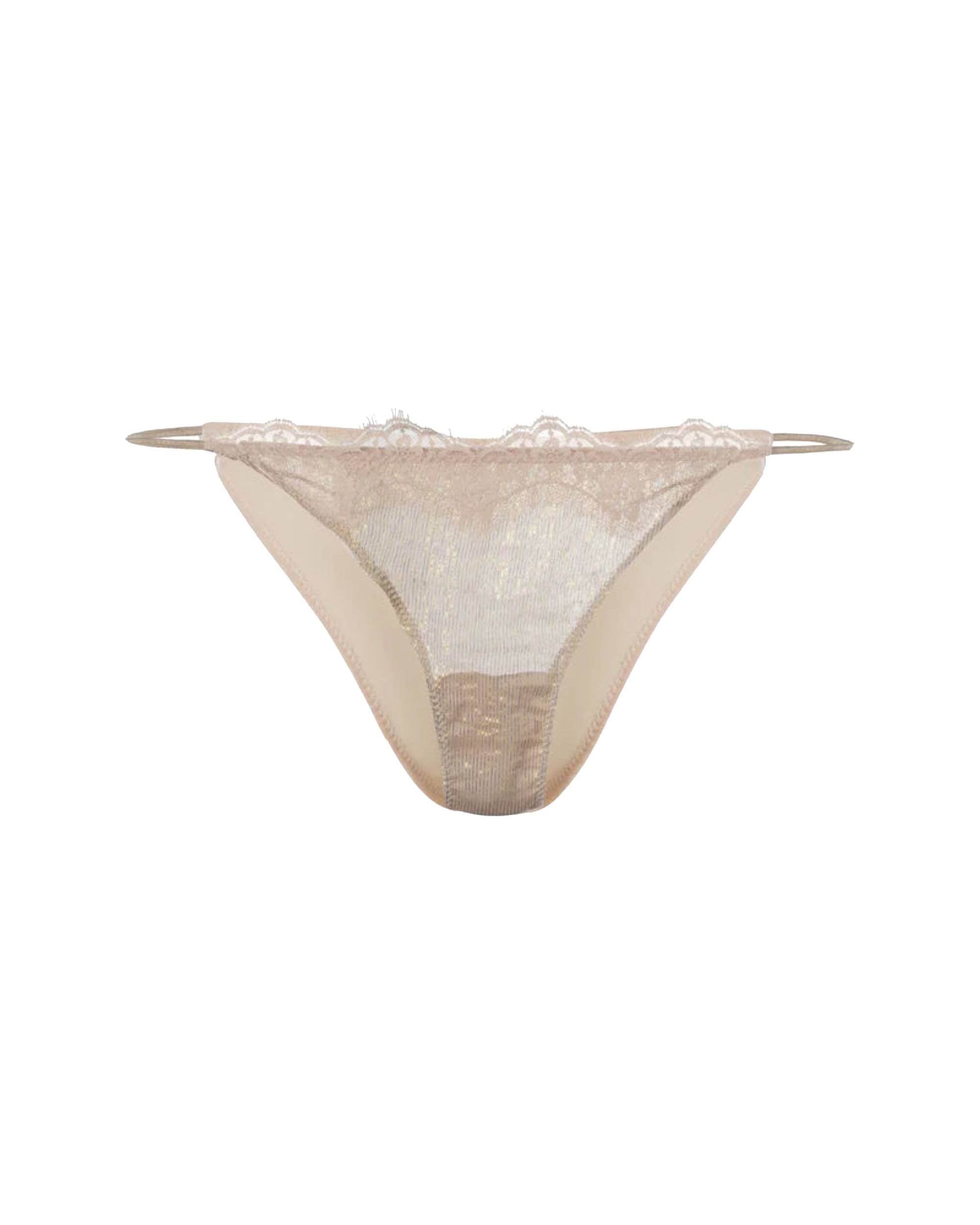 Culotte en dentelle en soie - Gold