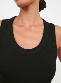 Scoop Neck Tank - Black