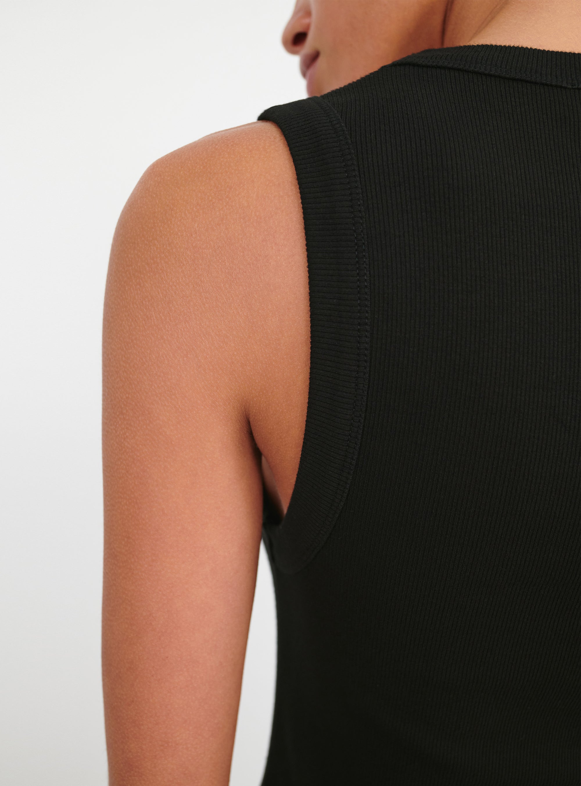 Scoop Neck Tank - Black