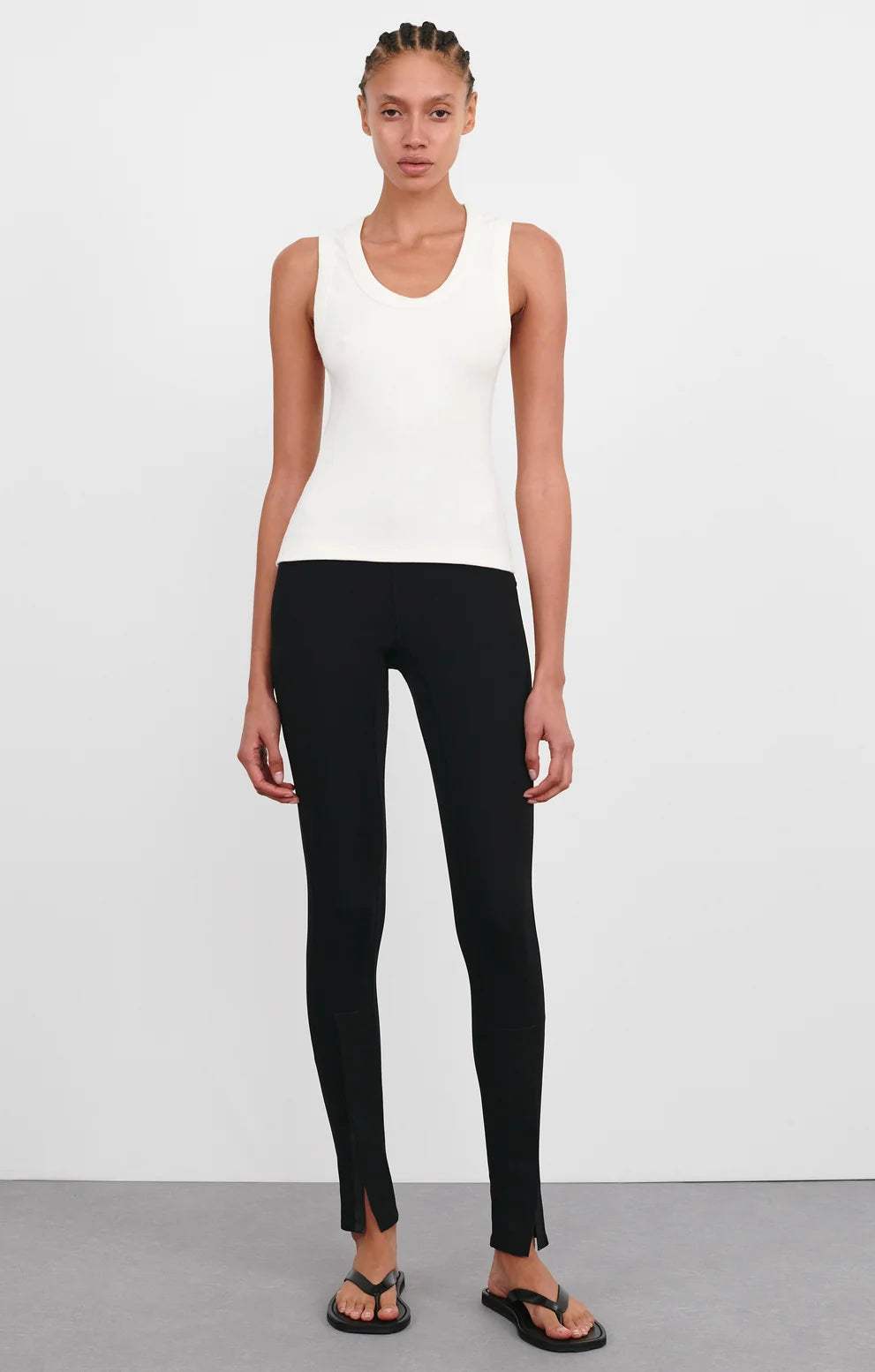 Scoop Neck Tank - Off White