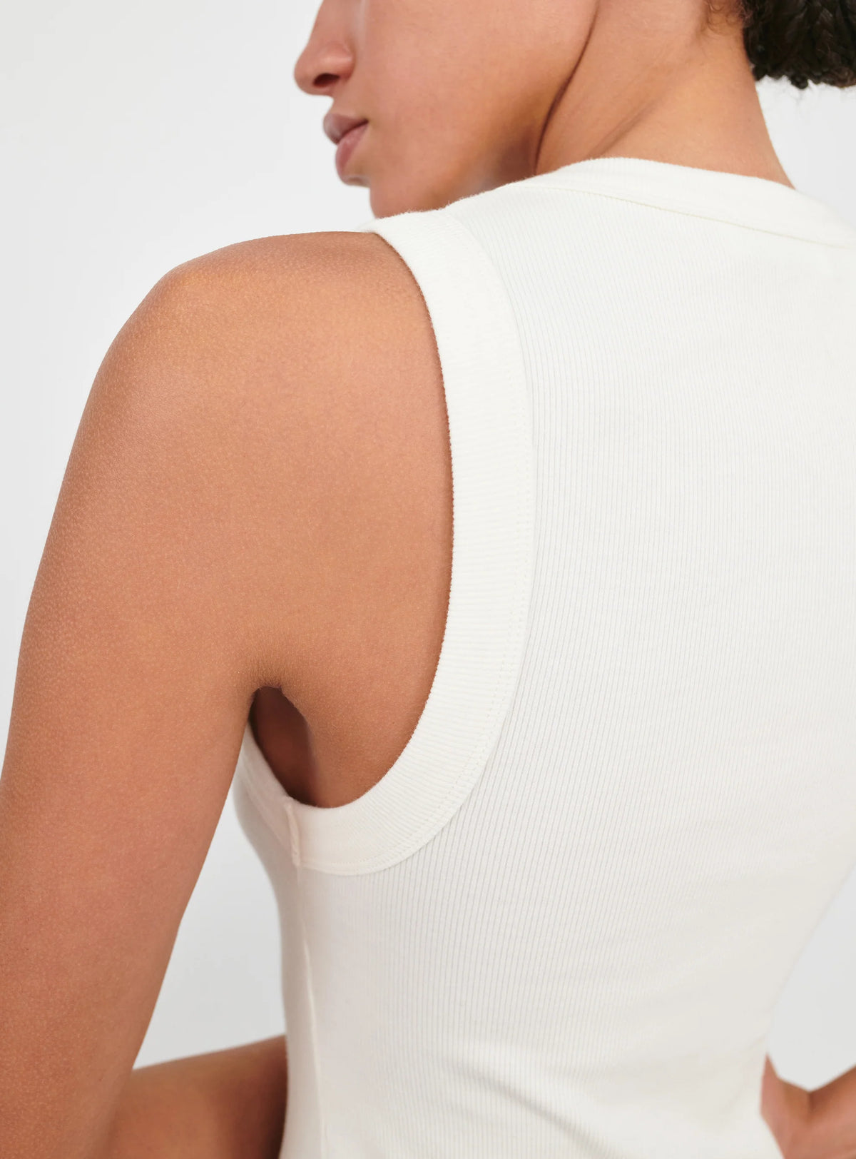 Scoop Neck Tank - Off White