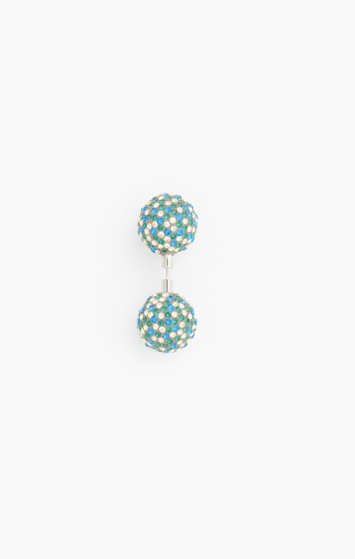 CRYSTAL-EMBELLISHED XL ATOM EARRING