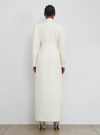 Sculpted Coat Dress - Off White