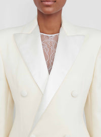 Sculpted Coat Dress - Off White