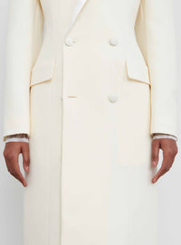 Sculpted Coat Dress - Off White