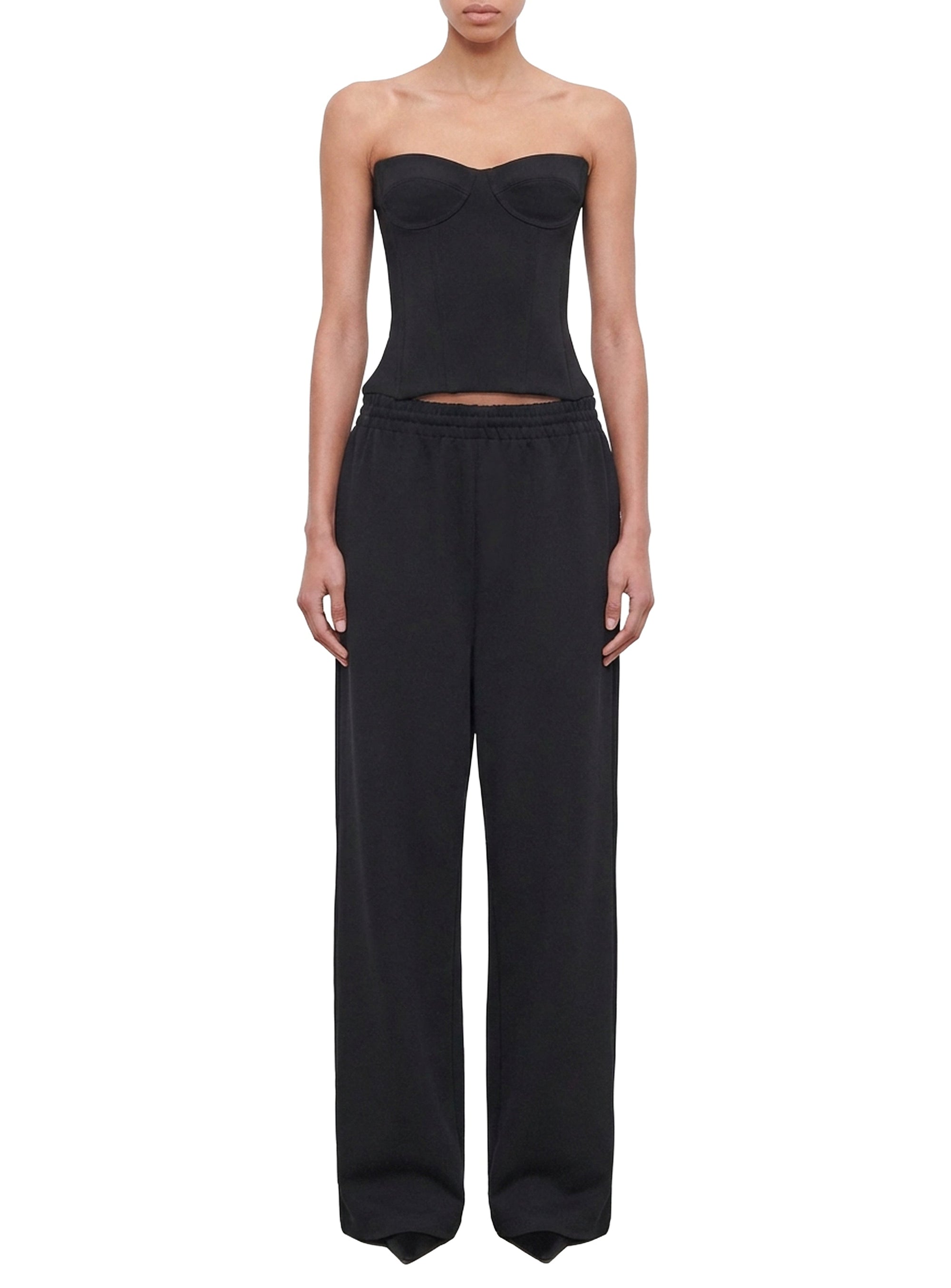 Semi Matte Bustier - Black