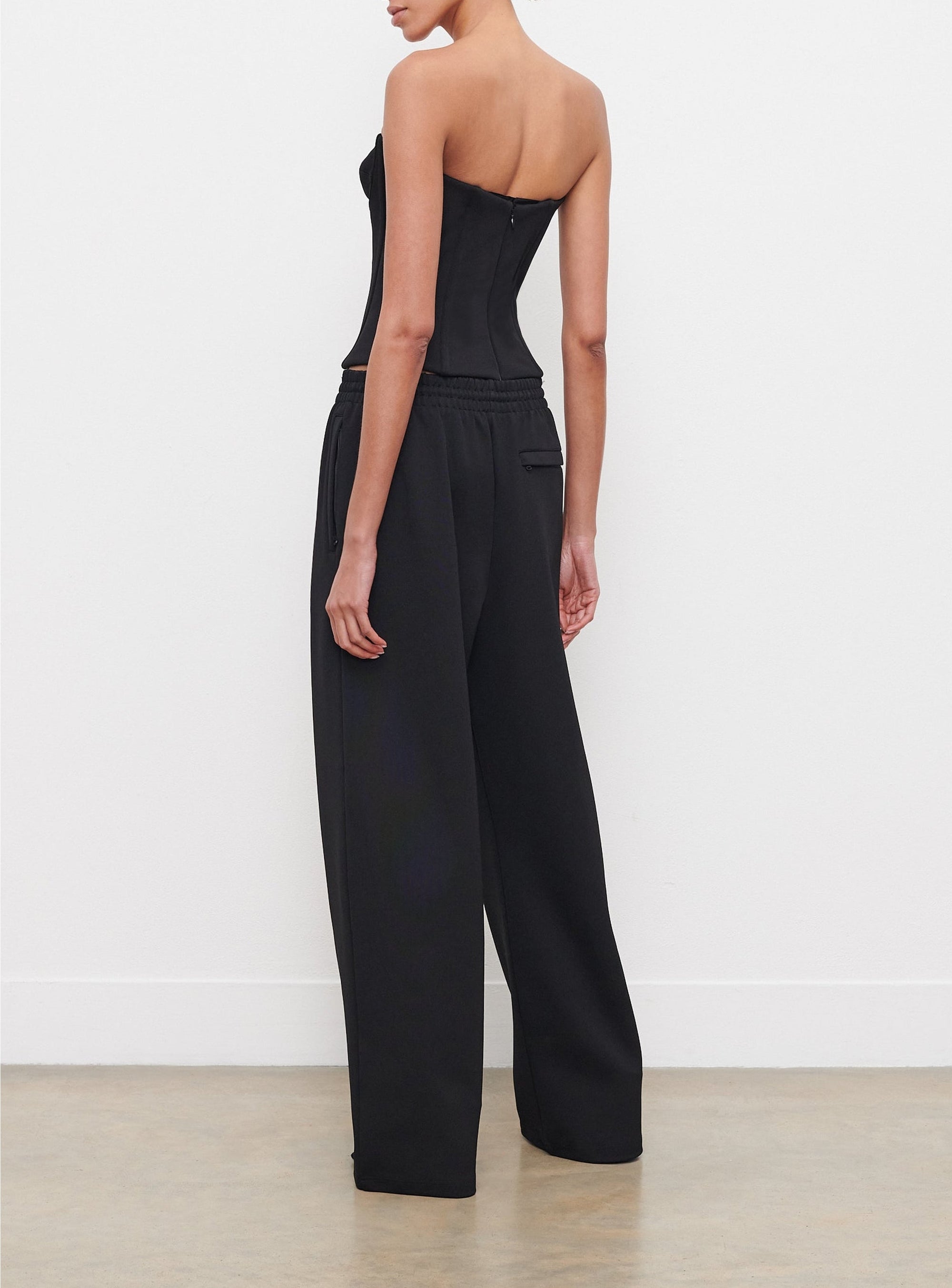 Semi Matte Bustier - Black