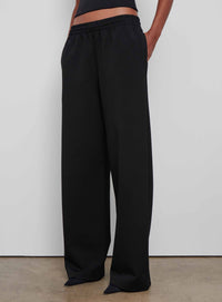 Semi Matte Track Pant - Black