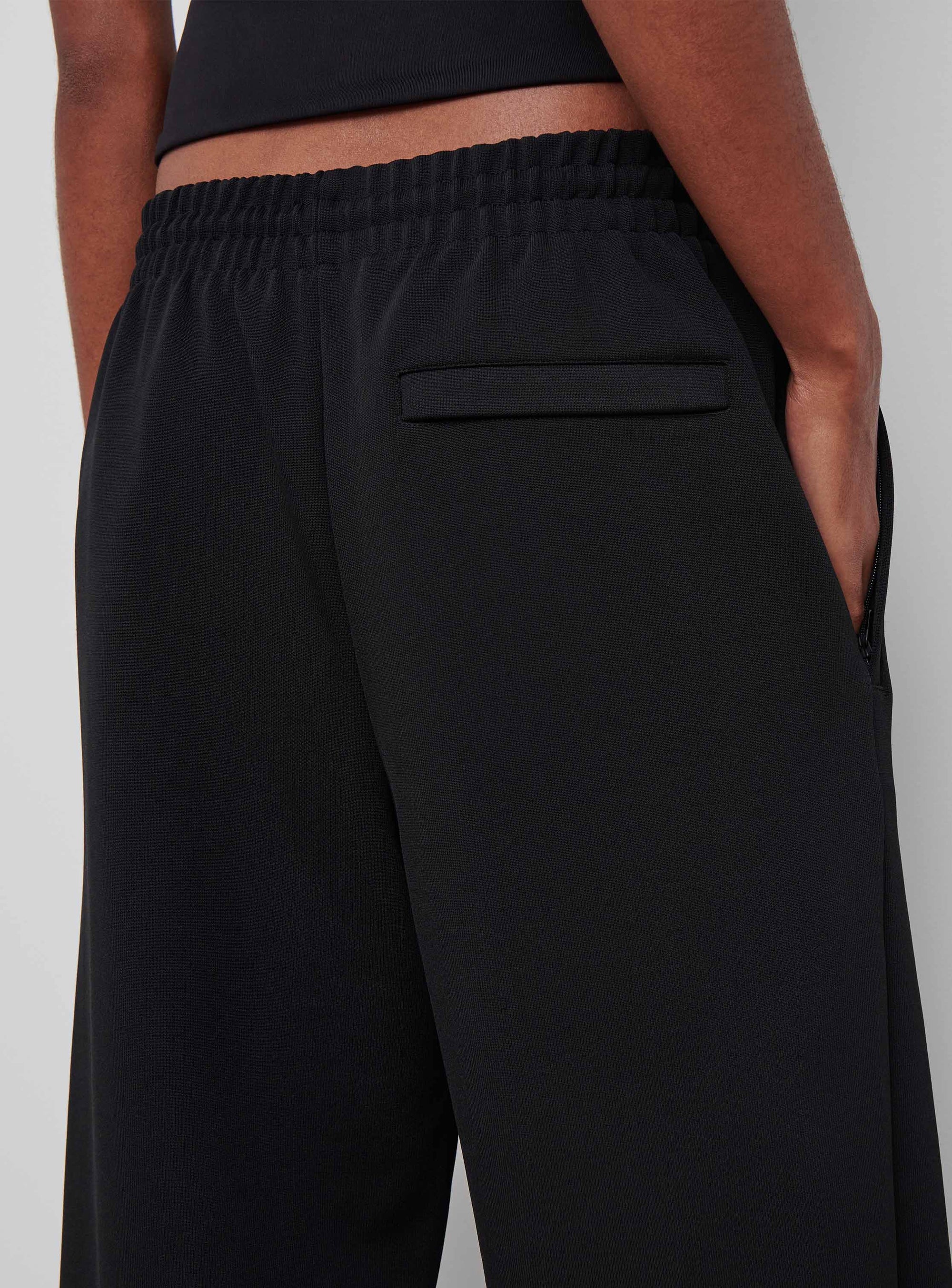 Semi Matte Track Pant - Black