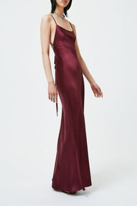 Robe longue Serena - Berry