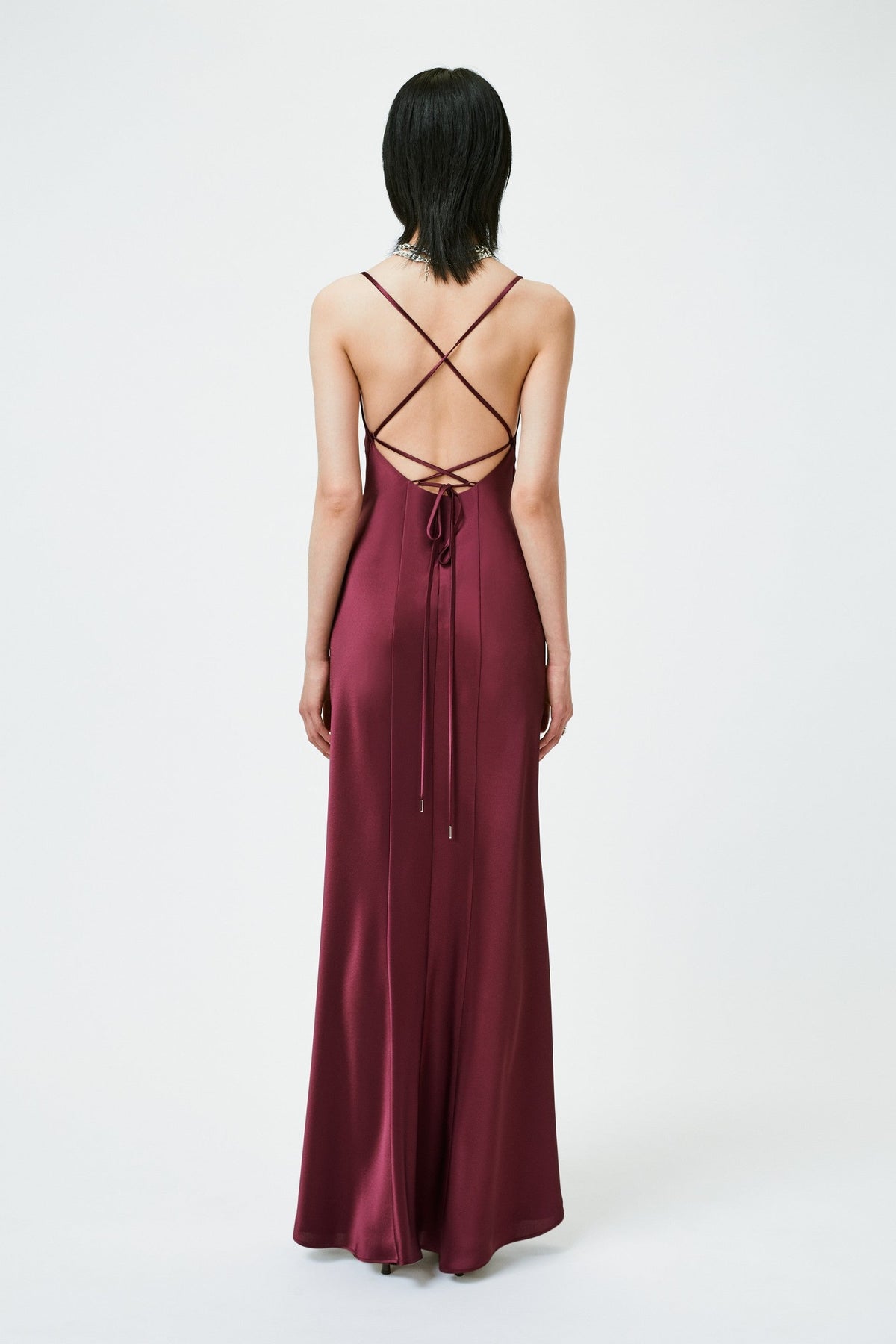 Robe longue Serena - Berry