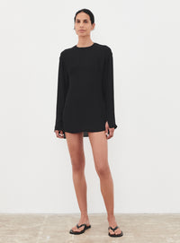Sheer Blouse - Black