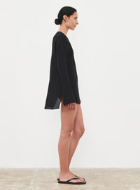 Sheer Blouse - Black