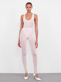 Sheer Stirrup Legging - Blush