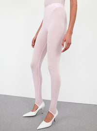 Sheer Stirrup Legging - Blush