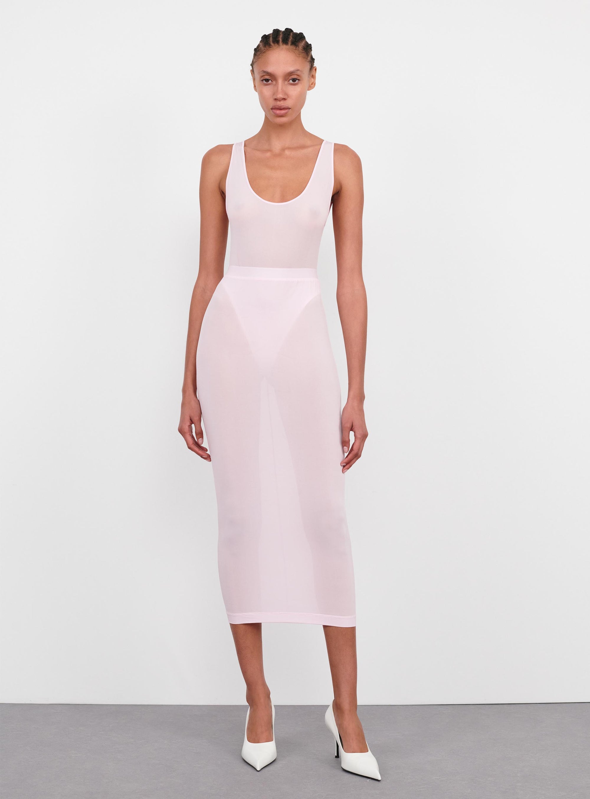 Sheer Skirt - Blush