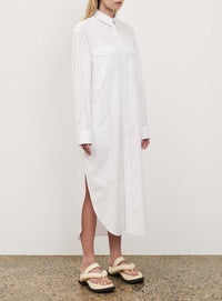 Shirt Dress - White