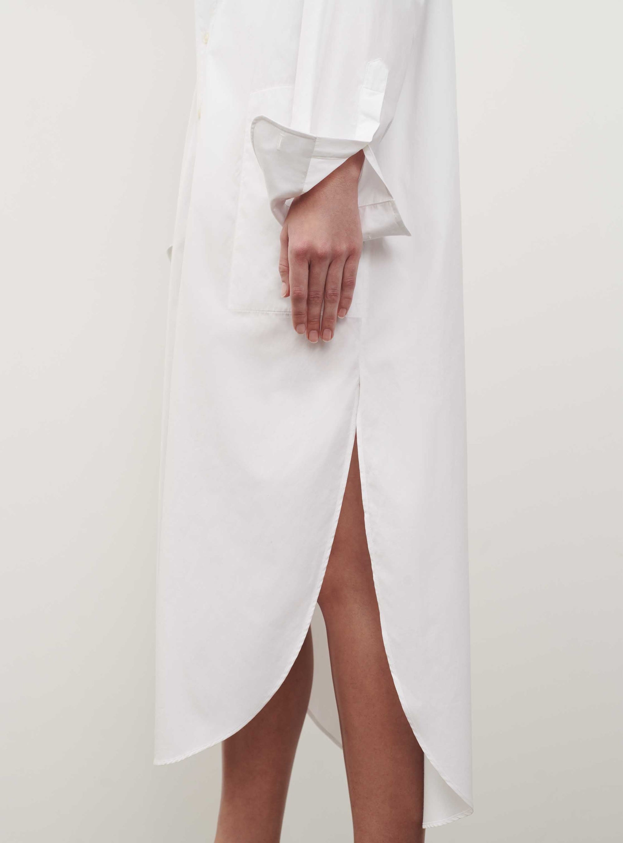 Shirt Dress - White